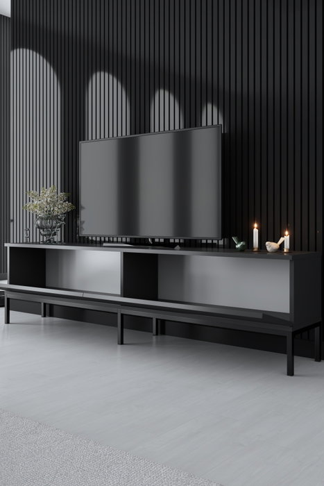 Hanah Home Soporte de TV Lord - Antracita, Negro